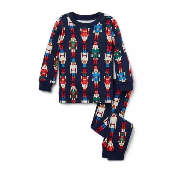 New Janie & Jack Good Night Pajama in Nut Cracker 12-18M - Picture 1 of 6